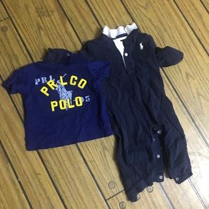 Polo one piece and T-shirt 6 months